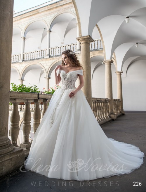 Wedding dress with beads model 226 226
